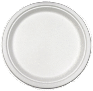 Wood Pulp Round Plate 6"