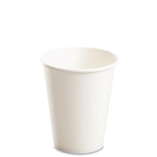 Compostable PLA Lining Paper Hot Cup 10 oz. - White