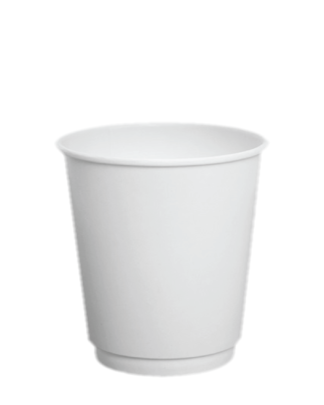PLA Lining Double Wall Paper Cup 8 oz.- White